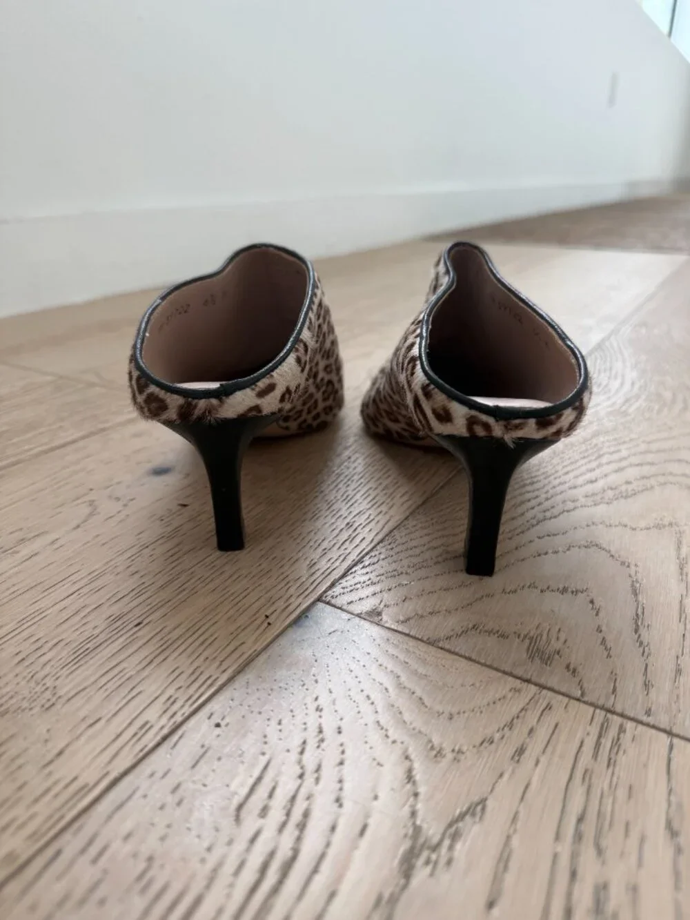 Stuart Weitzman Ponyhair Animal Print Mules Size 6.5